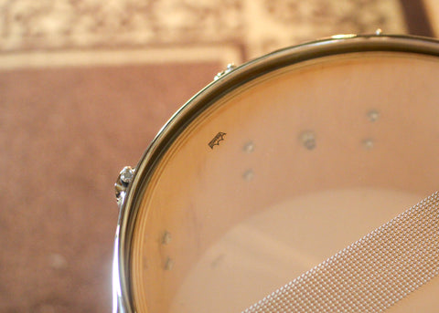 DW 6.5x14 Collector's Maple 333 Twisted Yellow Satin Snare Drum - SO#1441169