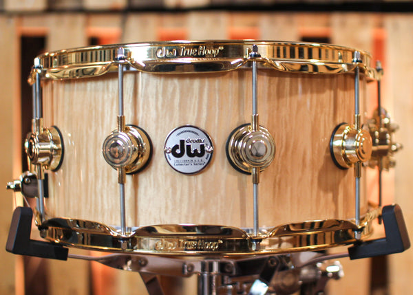 DW 6.5x14 Collector's Maple HVLT Curly Maple Snare Drum - SO#1315764