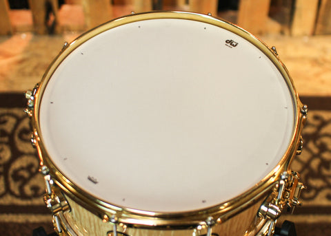 DW 6.5x14 Collector's Maple HVLT Curly Maple Snare Drum - SO#1315764