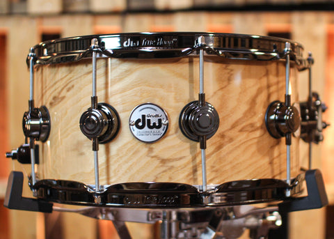 DW 6.5x14 Collector's Maple HVLT Olive Ash Burl Snare Drum - SO#1315769