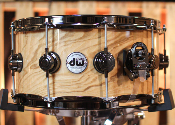 DW 6.5x14 Collector's Maple HVLT Olive Ash Burl Snare Drum - SO#1315769