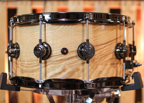 DW 6.5x14 Collector's Maple HVLT Olive Ash Burl Snare Drum - SO#1315769