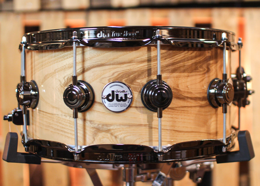 Dw Timbre Note DW 6.5x14 Collector's Maple HVLT Olive Ash Burl Snare Drum - SO#131577 ...