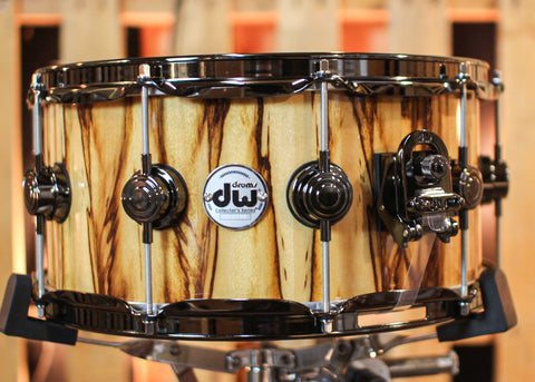 DW 6.5x14 Collector's Maple Mahogany African Chen Chen Snare Drum - SO#1344457