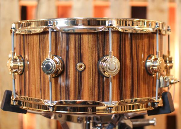 DW 6.5x14 Collector's Maple Mahogany Santos Rosewood Snare Drum - SO#1188877
