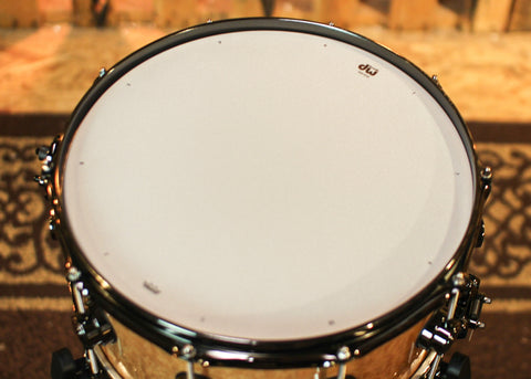 DW 6.5x14 Collector's Maple Mahogany Quilted Moabi Snare