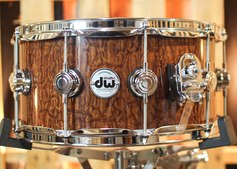 DW 6.5x14 Collector's Maple Mahogany Tortoise Shell Pomelle Snare Drum - SO#1315795