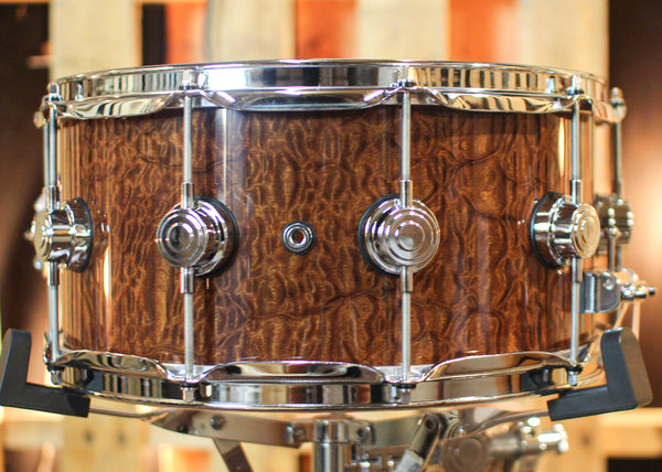DW 6.5x14 Collector's Maple Mahogany Tortoise Shell Pomelle Snare Drum - SO#1315795