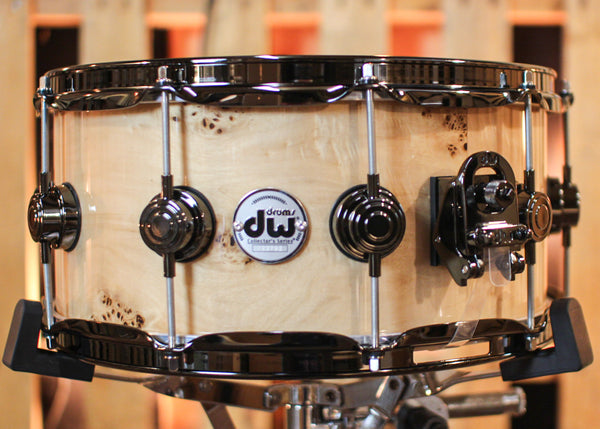 DW 6.5x14 Collector's Maple Purplecore Mapa Burl Snare Drum - SO#1344472