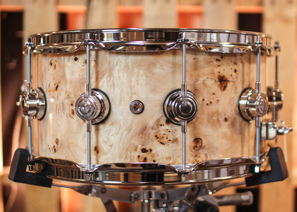DW 6.5x14 Collector's Maple/Spruce Mapa Burl Snare Drum - SO#1344474