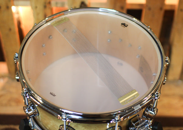 DW 6.5x14 Collector's Maple VLT Candy Black Burst over Birdseye Maple Snare Drum - SO#1444600