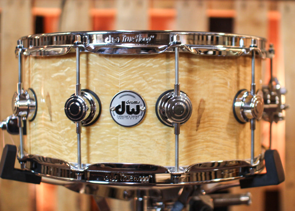Dw Timbre Note DW 6.5x14 Collector's Maple VLT Angel Pearl Snare Drum - SO#1157730 ...