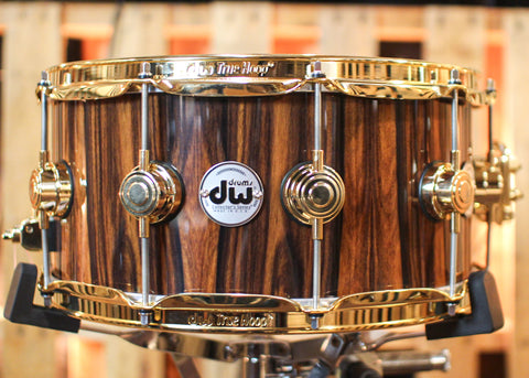 DW 6.5x14 Collector's Maple VLT Santos Rosewood Snare Drum - SO#1234290