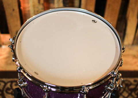 DW 6.5x14 Collector's Maple VLT Purple Glass Snare Drum - SO#1401341