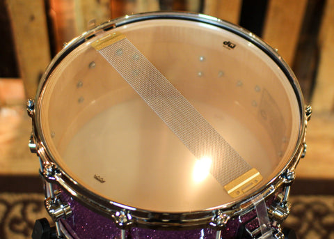 DW 6.5x14 Collector's Maple VLT Purple Glass Snare Drum - SO#1401341