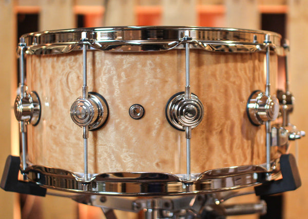 DW 6.5x14 Collector's Maple VLT Quilted Moabi Snare Drum - SO#1344439