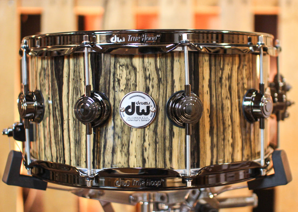 Dw Timbre Note DW 6.5x14 Collector's Maple VLT Royal Ebony Snare Drum - SO#1344436 ...