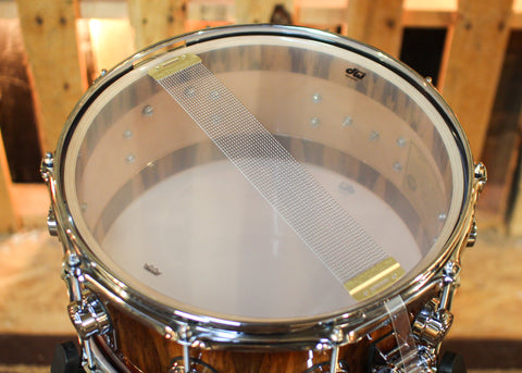 DW 6.5x14 Collector's Maple VLT Toasted Almond Burst over Tigerwood Snare Drum - SO#1430540