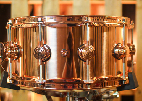 DW 6.5x14 Collector's Polished Copper Snare Drum w/ Copper Hardware - DRVP6514SPP