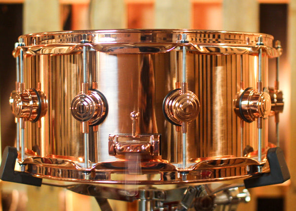DW 6.5x14 Collector's Polished Copper Snare Drum w/ Copper Hardware - DRVP6514SPP