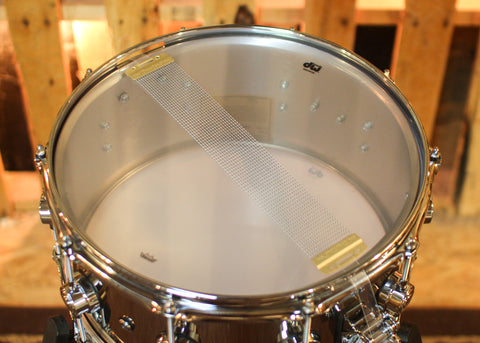 DW 6.5x14 Collector's Polished Nickel over Brass Snare Drum