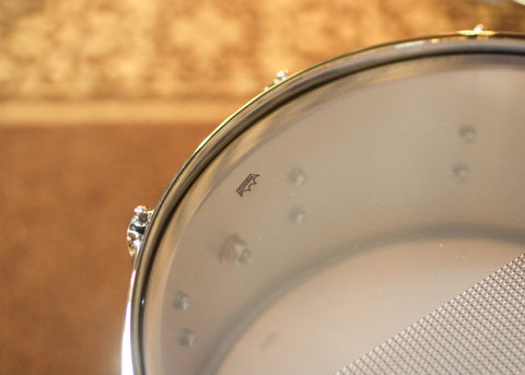 DW 6.5x14 Collector's Polished Nickel over Brass Snare Drum