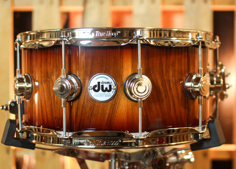 DW 6.5x14 Collector's Pure Almond Natural to Almond Burst Snare Drum - #2 of 2 - SO#1410004