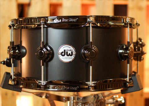 DW 6.5x14 Collector's SonicPly Ebony Satin Oil Snare Drum - SO#1412873