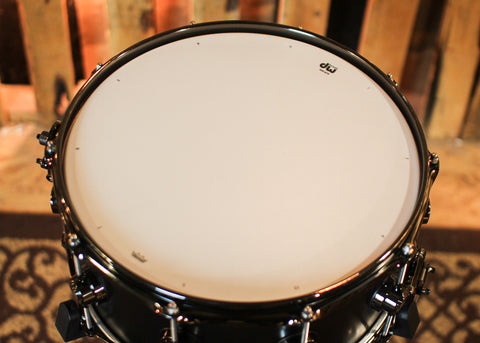DW 6.5x14 Collector's SonicPly Ebony Satin Oil Snare Drum - SO#1412874