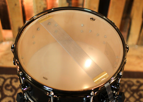 DW 6.5x14 Collector's SonicPly Ebony Satin Oil Snare Drum - SO#1412874