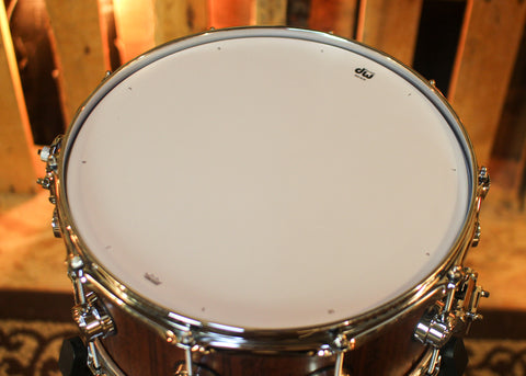DW 6.5x14 Collector's SonicPly Natural Hard Satin over Tigerwood Snare Drum - SO#1448317