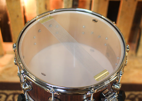 DW 6.5x14 Collector's SonicPly Natural Hard Satin over Tigerwood Snare Drum - SO#1448317