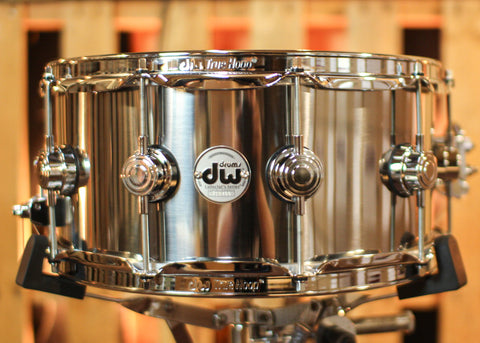 DW 6.5x14 Collector's 1mm Stainless Steel Snare Drum - DRVL6514SPC
