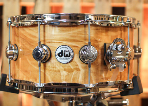 DW 6.5x14 Collector's Standard Maple 2-Tone Quilted Maple Snare Drum - SO#1101155