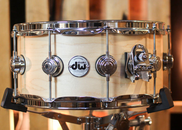 DW 6.5x14 Collector's Standard Maple Natural Satin Oil Snare Drum - SO#1444896