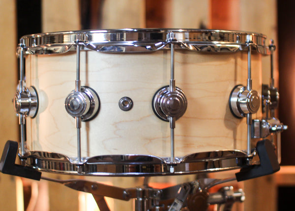DW 6.5x14 Collector's Standard Maple Natural Satin Oil Snare Drum - SO#1444896