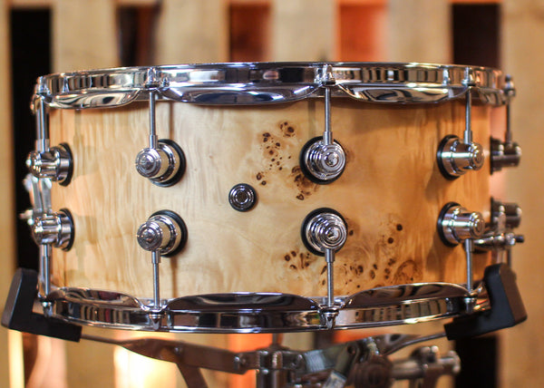 DW 6.5x14 Design Limited Edition Mapa Burl over Birch Snare Drum | The ...