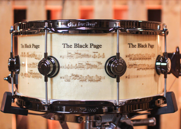 DW 6.5x14 Icon Series Terry Bozzio "The Black Page" Snare Drum - #136 of 250