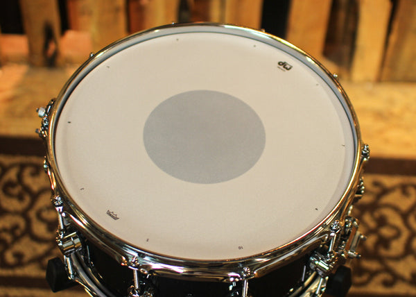 DW Performance Black Mirra Snare Drum - 6.5x14