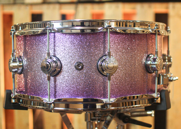 DW 6.5x15 Collector's Purpleheart Lavender Glitz Burst Snare Drum - SO#1291856