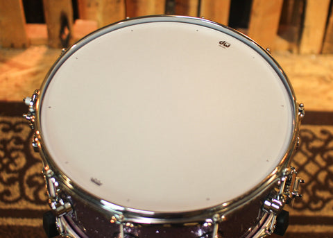 DW 6.5x15 Collector's Purpleheart Lavender Glitz Burst Snare Drum - SO#1291856