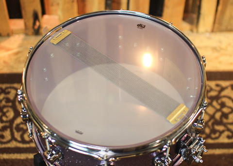DW 6.5x15 Collector's Purpleheart Lavender Glitz Burst Snare Drum - SO#1291856