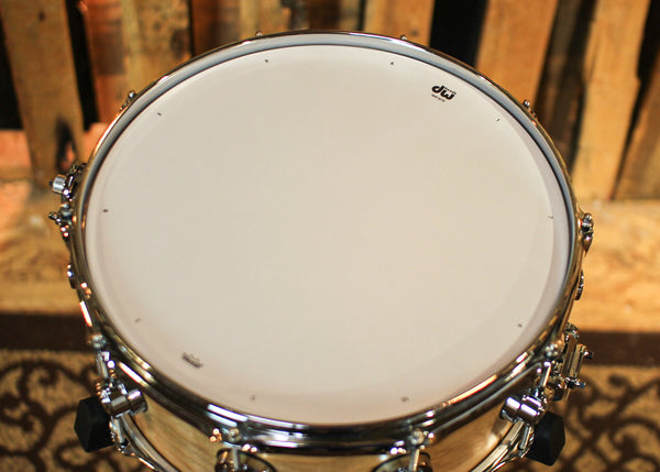 DW 6x14 Collector's Cherry Spruce Natural Satin Oil Snare Drum - SO#1352016