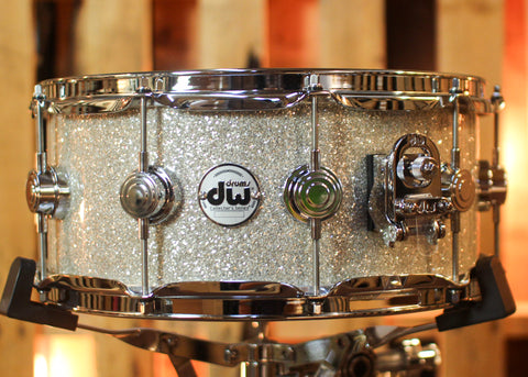 DW 6x14 Collector's Maple Mahogany Broken Glass Snare Drum - SO#1455221