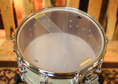 DW 6x14 Collector's Maple Mahogany Broken Glass Snare Drum - SO#1455221