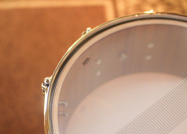 DW 6x14 Collector's Maple Mahogany Broken Glass Snare Drum - SO#1455221