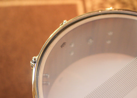 DW 6x14 Collector's Maple Mahogany Broken Glass Snare Drum - SO#1455221