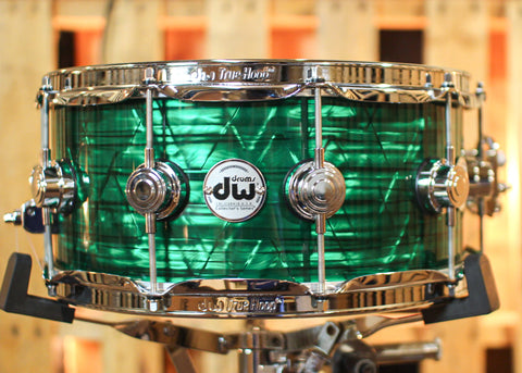 DW 6x14 Collector's Maple VLT Emerald Onyx Snare Drum - SO#1353050