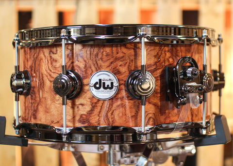 DW 6x14 Collector's Maple VLT Waterfall Bubinga Snare Drum - SO#1315789