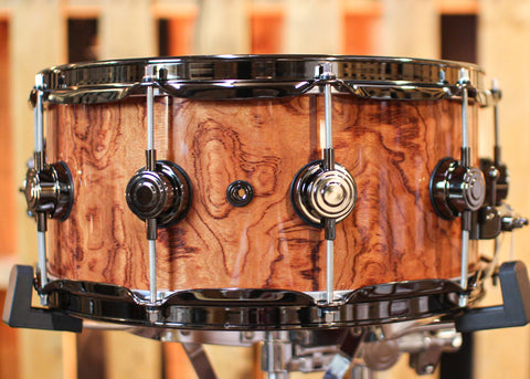 DW 6x14 Collector's Maple VLT Waterfall Bubinga Snare Drum - SO#1315789